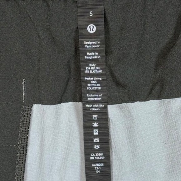 LULULEMON Men's Lululemon Bowline Short 8" *Stretch Ripstop, Grey Multi, Size S - Picture 11 of 13
